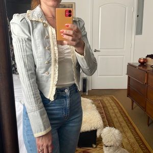 Zara jacket w “military details”